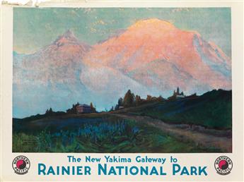 VARIOUS ARTISTS. NORTHERN PACIFIC. Group of 8 posters. Circa 1935. Sizes vary.